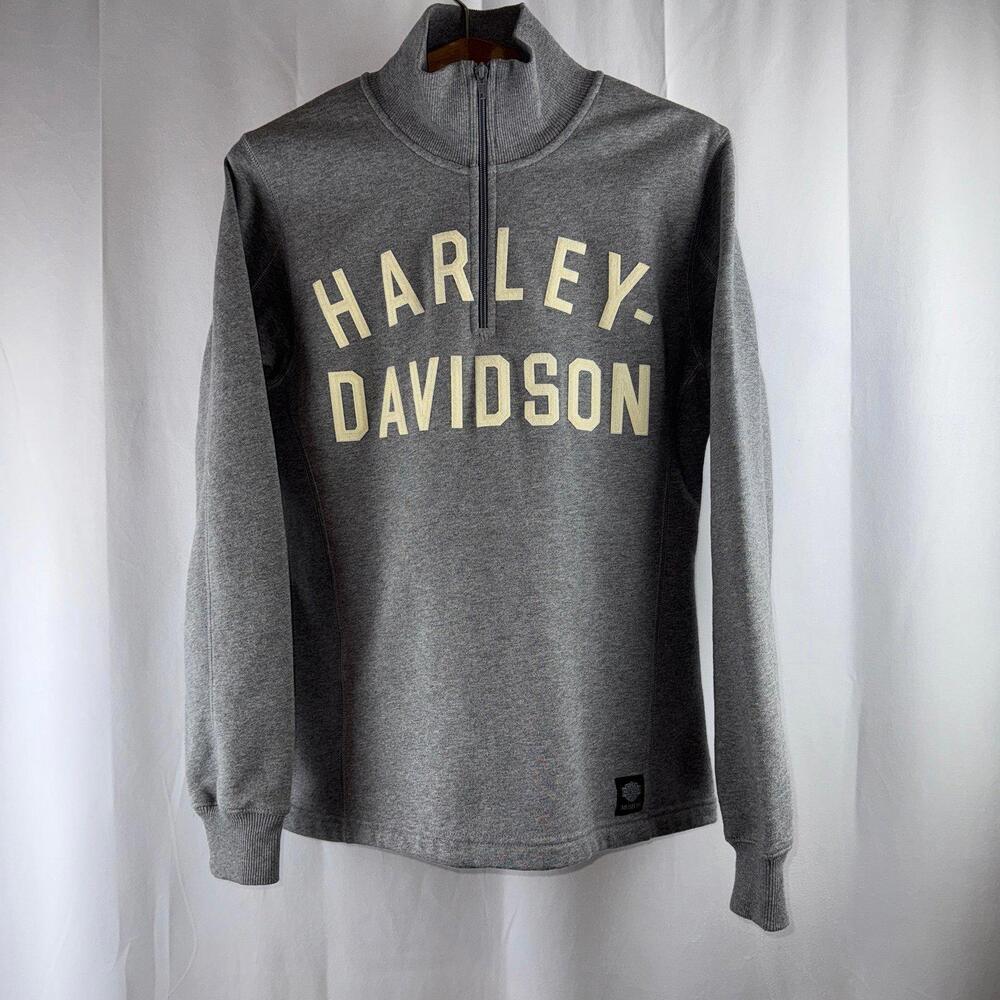 Harley Davidson Quarter Zip Sweatshirt - Medium